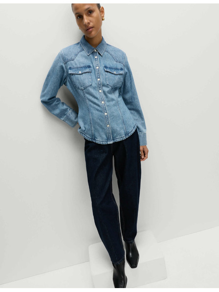 Marks & Spencer Cowboy-Jeanshemd Marks & Spencer navy