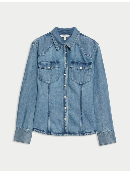 Marks & Spencer Cowboy-Jeanshemd Marks & Spencer navy