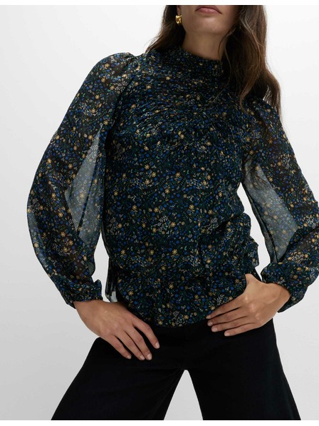 Marks & Spencer Bluse mit Blumenmuster und langen Ärmeln Marks & Spencer schwarz