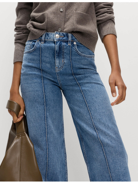 Marks & Spencer Jeans mit hohem Bund und weitem Bein von Marks & Spencer navy