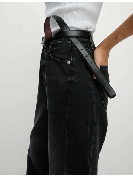 Marks & Spencer Gerade Jeans mit mittlerem Bund von Marks & Spencer schwarz