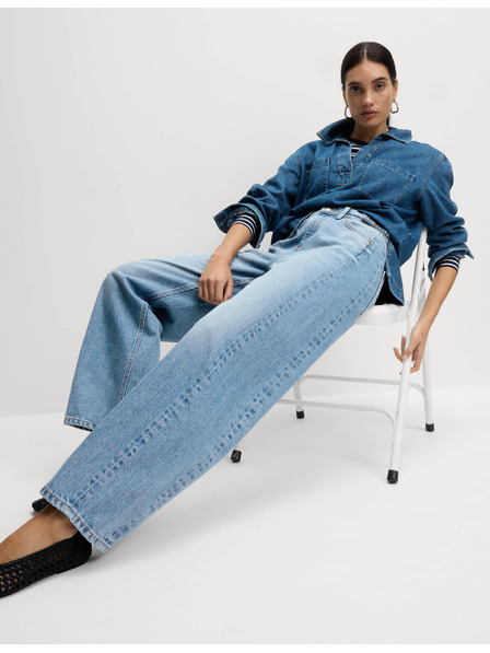 Marks & Spencer Gerade Jeans mit mittlerem Bund von Marks & Spencer navy