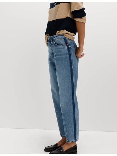 Marks & Spencer Gerade Jeans mit mittlerem Bund und dekorativem Detail von Marks & Spencer navy