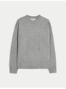 Marks & Spencer Pullover mit Kragen aus luftiger Garne von Marks & Spencer grau