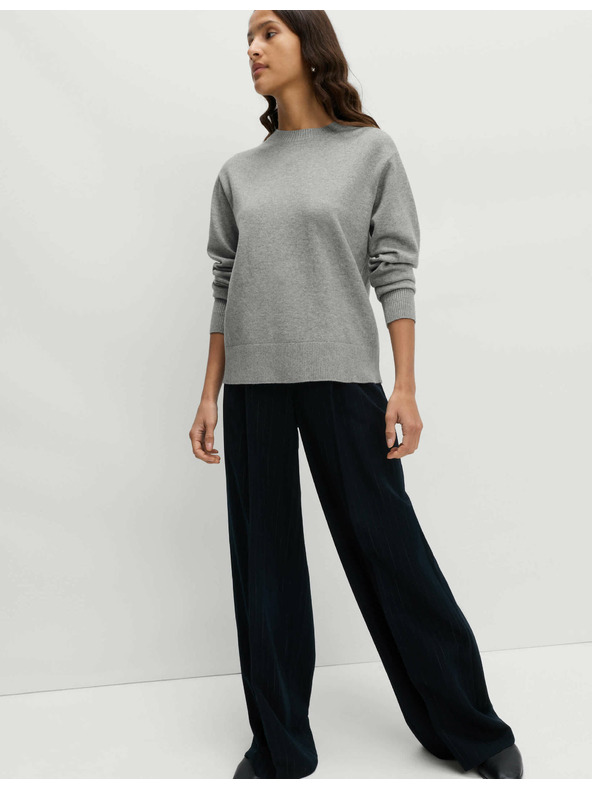 Marks & Spencer Pullover mit Kragen aus luftiger Garne von Marks & Spencer grau