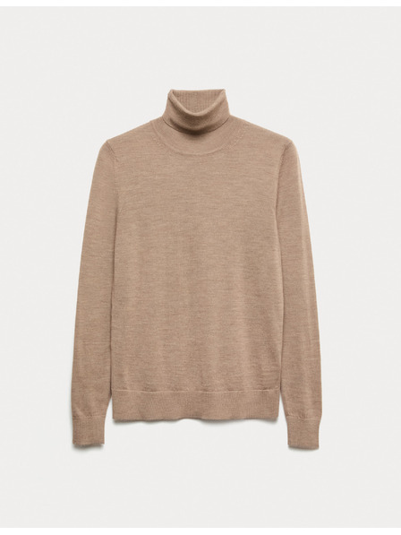 Marks & Spencer Pullover mit Rollkragen aus 100% Merinowolle von Marks & Spencer braun