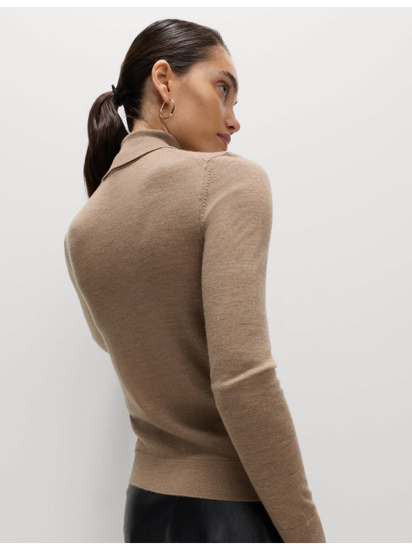 Marks & Spencer Pullover mit Rollkragen aus 100% Merinowolle von Marks & Spencer braun