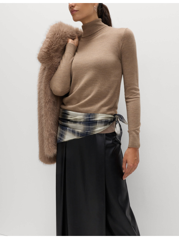 Marks & Spencer Pullover mit Rollkragen aus 100% Merinowolle von Marks & Spencer braun