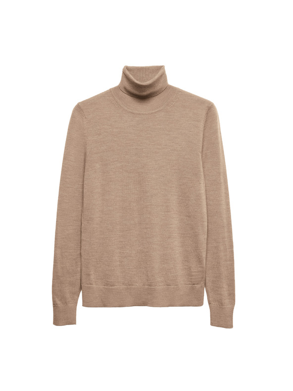 Marks & Spencer Pullover mit Rollkragen aus 100% Merinowolle von Marks & Spencer braun