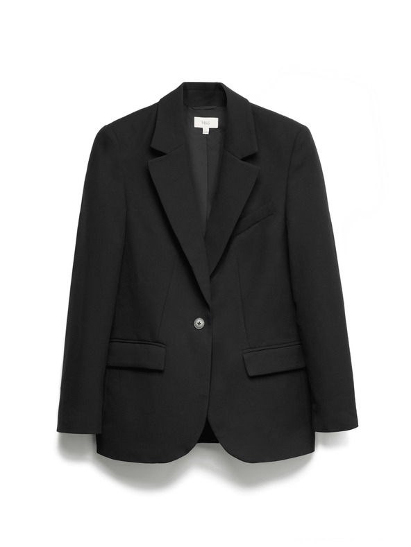 Marks & Spencer Einreihiger Blazer Marks & Spencer schwarz