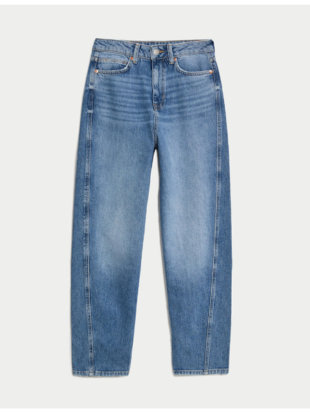Marks & Spencer Blaue Marks & Spencer Boyfriend-Jeans für Damen