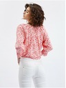 Orsay Rosa-orangefarbene Damen Blumenmuster Bluse ORSAY