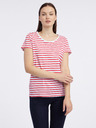 Orsay Weiß-rot gestreiftes Damen-Shirt ORSAY