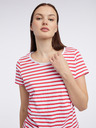 Orsay Weiß-rot gestreiftes Damen-Shirt ORSAY
