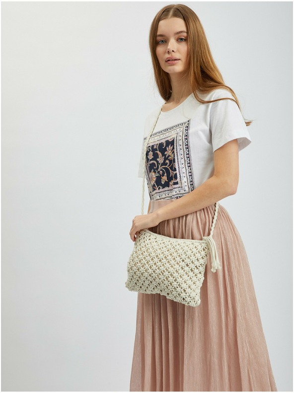 Orsay Cremefarbene Damen Crossbody Handtasche von ORSAY