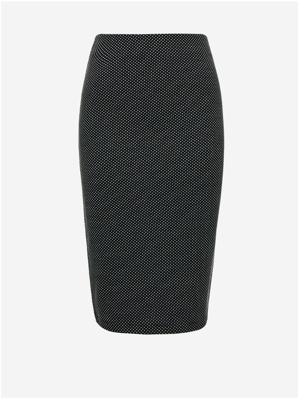 Orsay Weiß-schwarzer Damen-Musterrock ORSAY