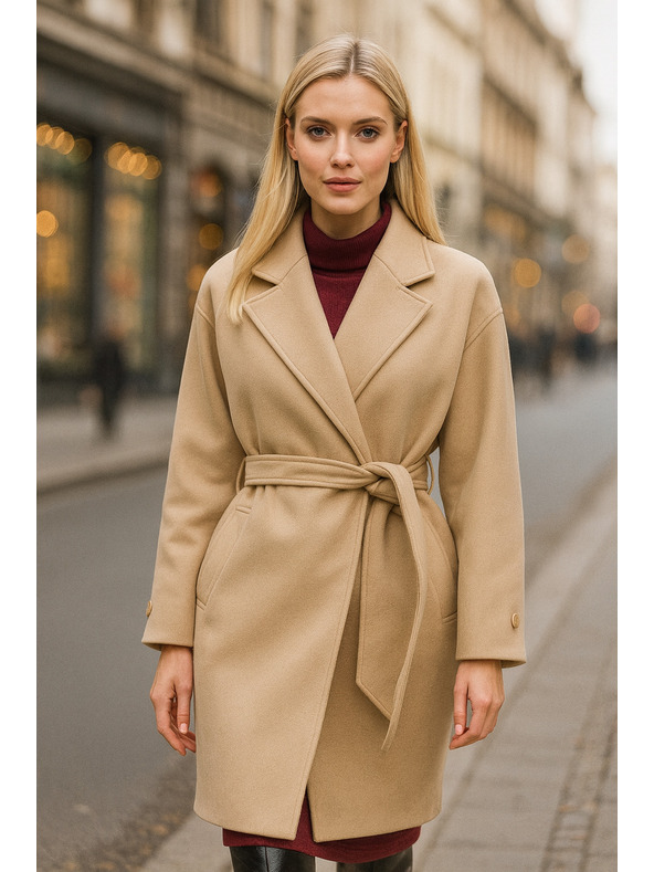 Orsay Beigefarbener Damenmantel ORSAY