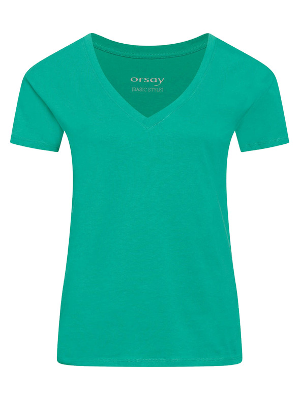 Orsay Grünes Basic-Shirt ORSAY