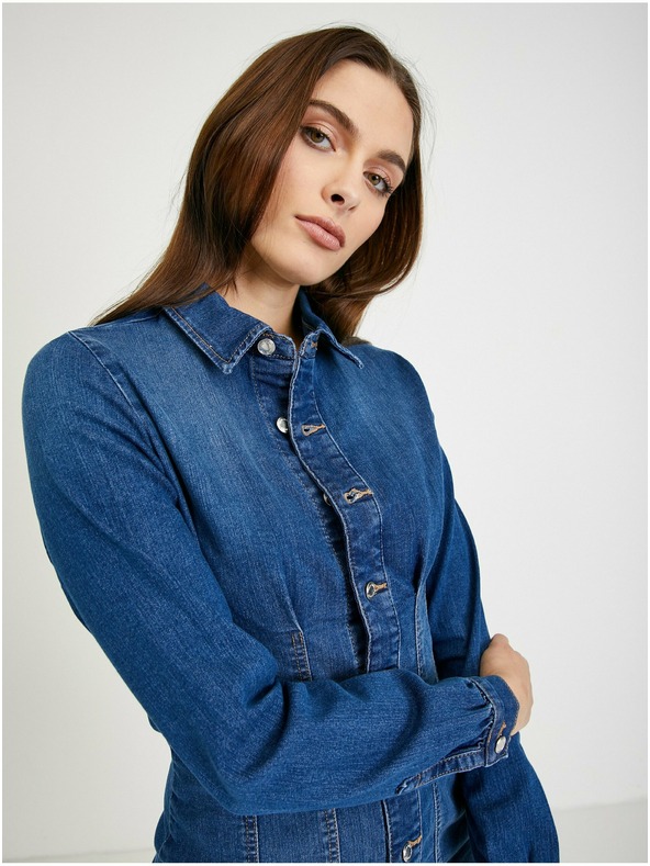 Orsay Blaue Jeanskleid im Hemdstil von ORSAY