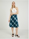 Orsay Grün und blau karierter Damenrock ORSAY