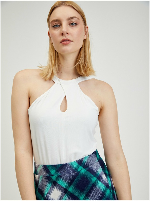 Orsay Grün und blau karierter Damenrock ORSAY