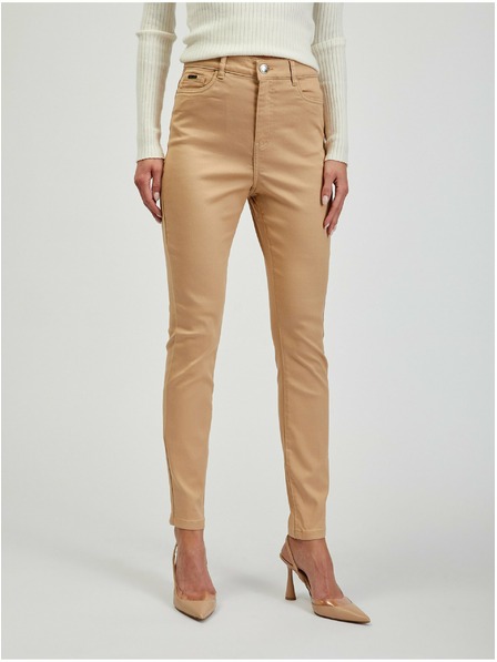 Orsay Beigefarbene Skinny Fit Damen Hose ORSAY Paul