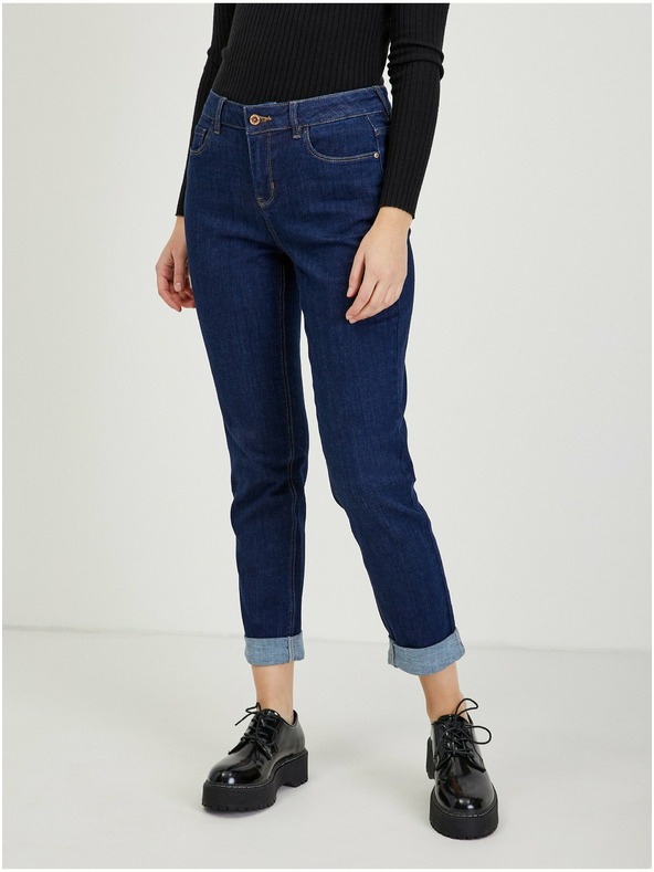 Orsay Dunkelblaue Damen Boyfriend Jeans ORSAY