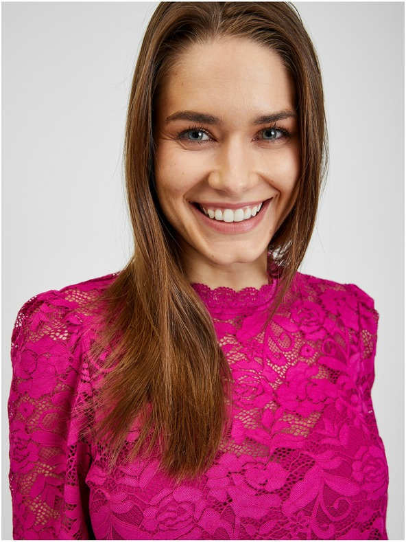 Orsay Dunkelrosa Damen-Spitzenshirt ORSAY