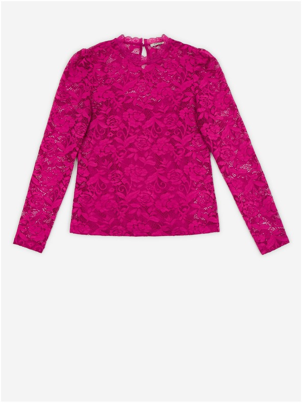 Orsay Dunkelrosa Damen-Spitzenshirt ORSAY