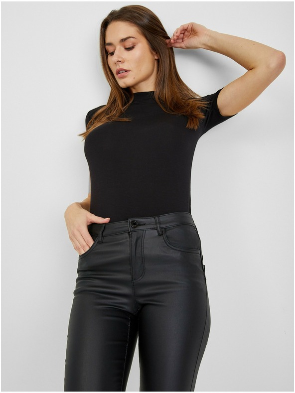 Orsay Schwarze Damen Kunstlederhose ORSAY