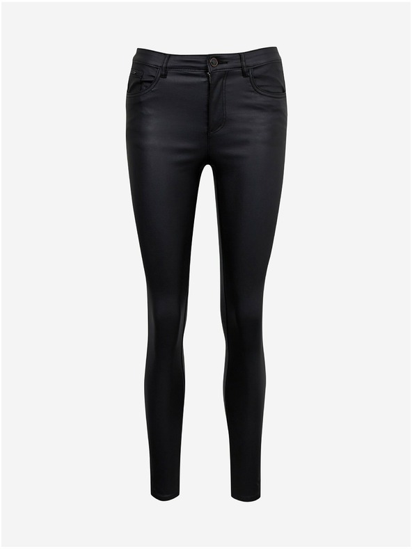 Orsay Schwarze Damen Kunstlederhose ORSAY