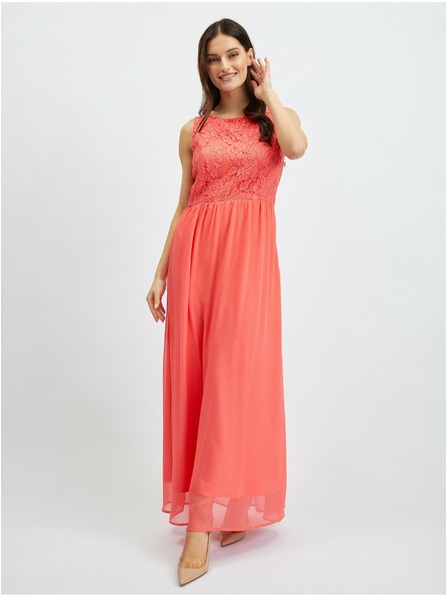 Orsay Rosa Damen-Spitzen-Maxikleid ORSAY