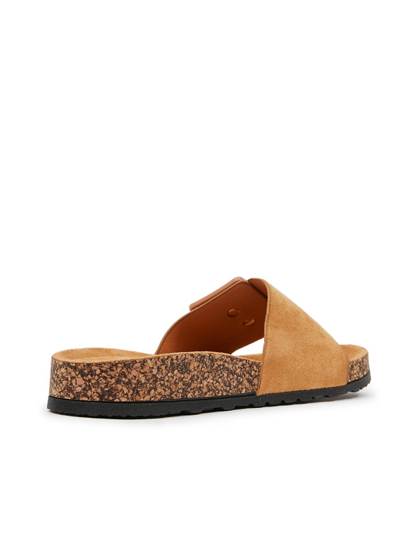 Orsay Braune Damen Hausschuhe in Wildlederoptik ORSAY