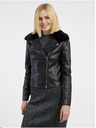 Orsay Schwarze Damen-Kunstpelz-Jacke ORSAY
