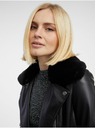 Orsay Schwarze Damen-Kunstpelz-Jacke ORSAY