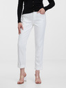 Orsay Weiße verkürzte Damen Boyfriend-Jeans ORSAY