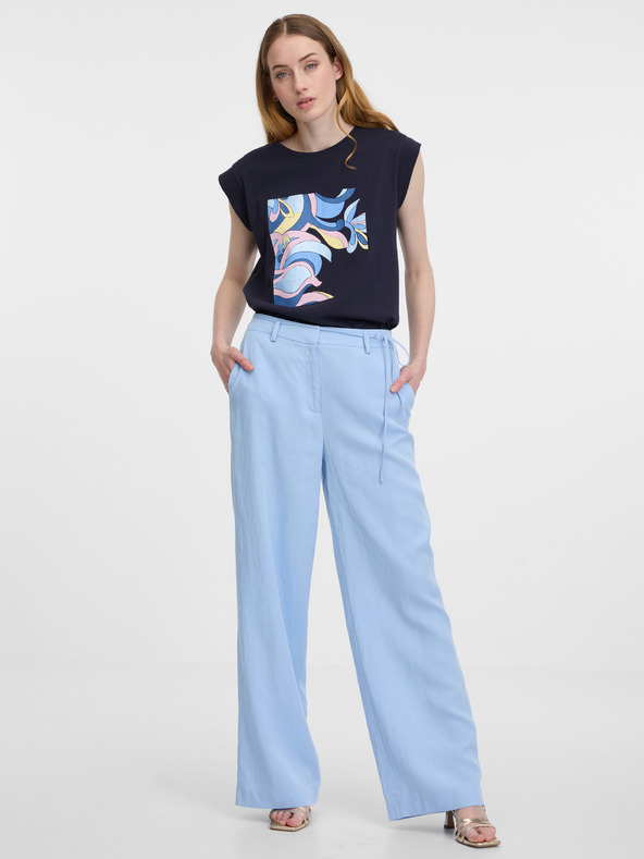 Orsay Dunkelblaues Damen-T-Shirt ORSAY