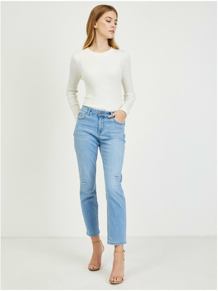 Orsay Hellblaue Straight-Fit-Jeans Damen ORSAY