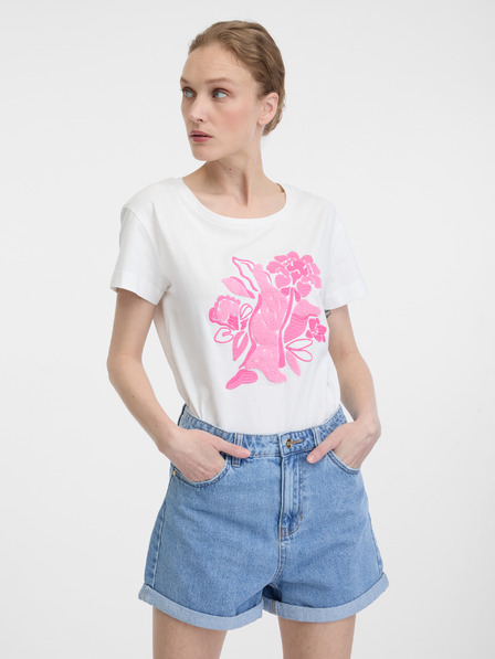 Orsay Weißes Damen-Kurzarmshirt ORSAY