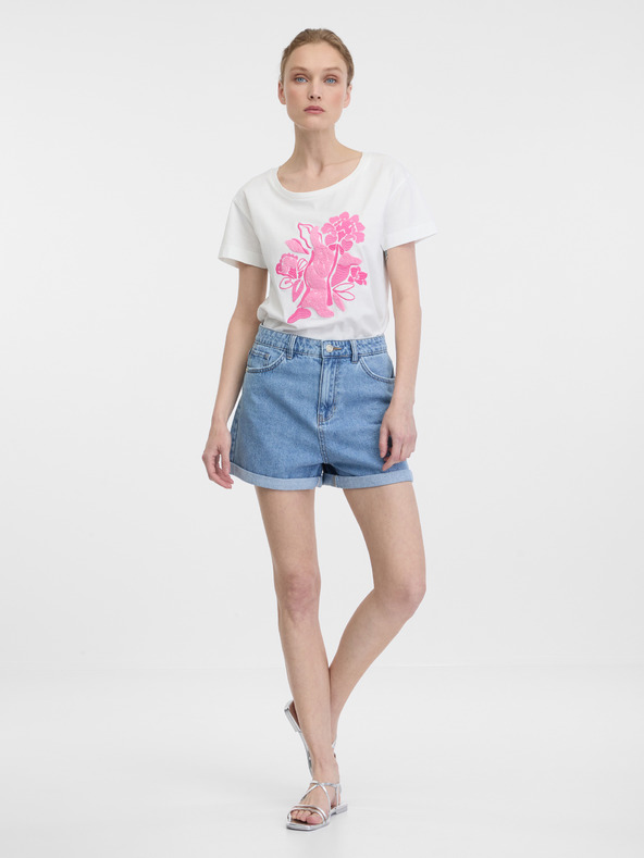 Orsay Weißes Damen-Kurzarmshirt ORSAY