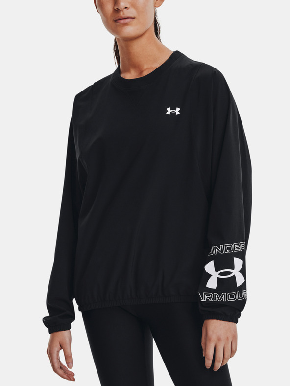 Under Armour Damen Sweatshirt Under Armour Woven Storm Graphic Crew