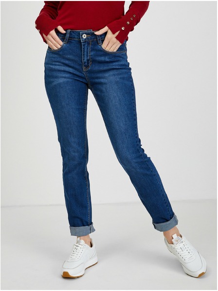 Orsay Dunkelblaue Slim Fit Damenjeans ORSAY