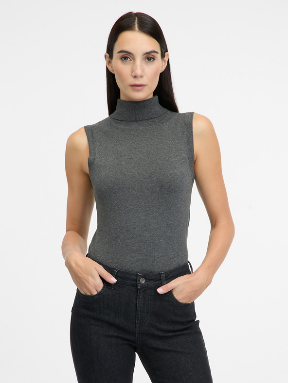 Orsay Grauer Damenpullover mit Rollkragen ORSAY