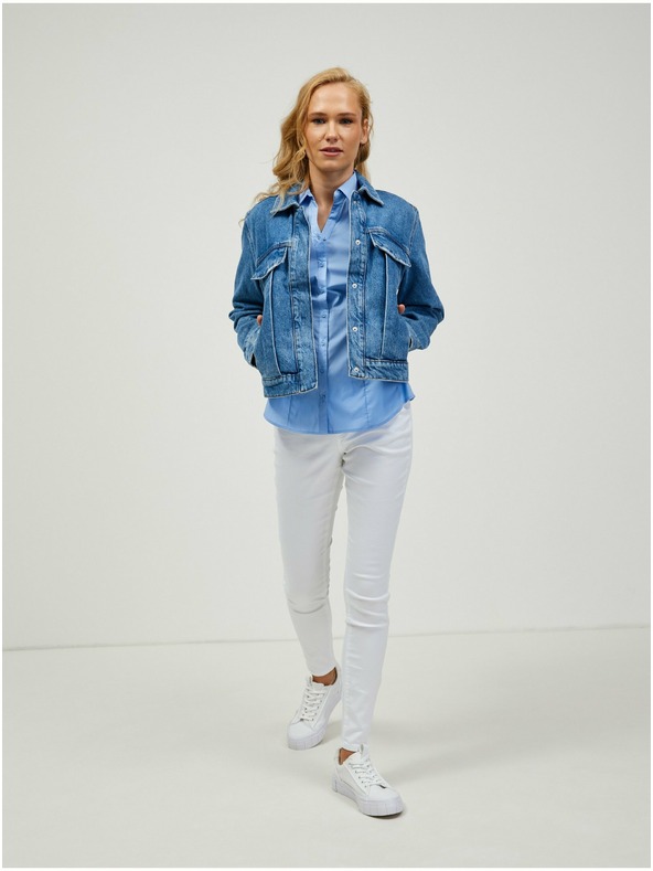 Orsay Hellblaues Kurzarmhemd ORSAY