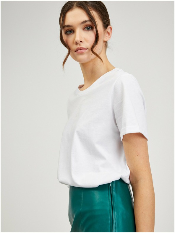 Orsay Grüner Damen Kunstlederrock ORSAY