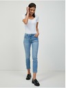 Orsay Hellblaue abgeschnittene Skinny Fit Jeans ORSAY