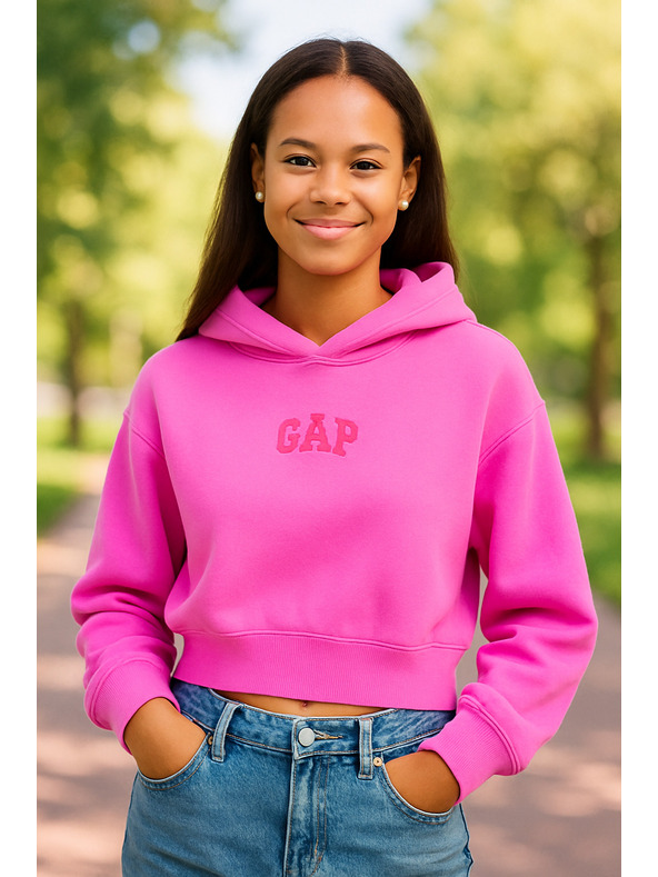 GAP Oversize Crop-Sweatshirt Logo GAP