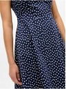 Orsay Dunkelblaues gepunktetes Kleid ORSAY