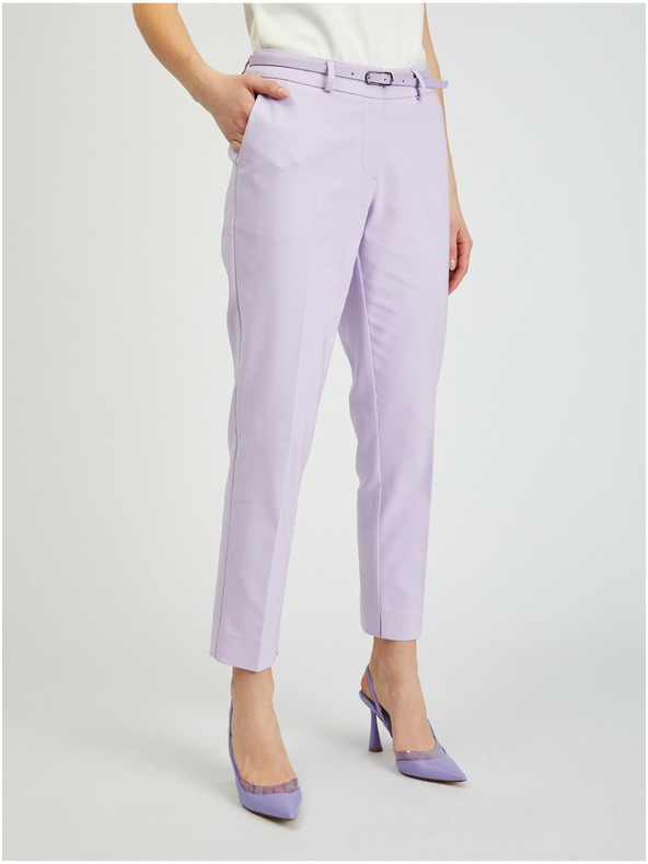 Orsay Hellviolette Damenhose mit Gürtel ORSAY
