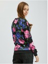 Orsay Rosa und schwarzes geblümtes Damen-Sweatshirt ORSAY